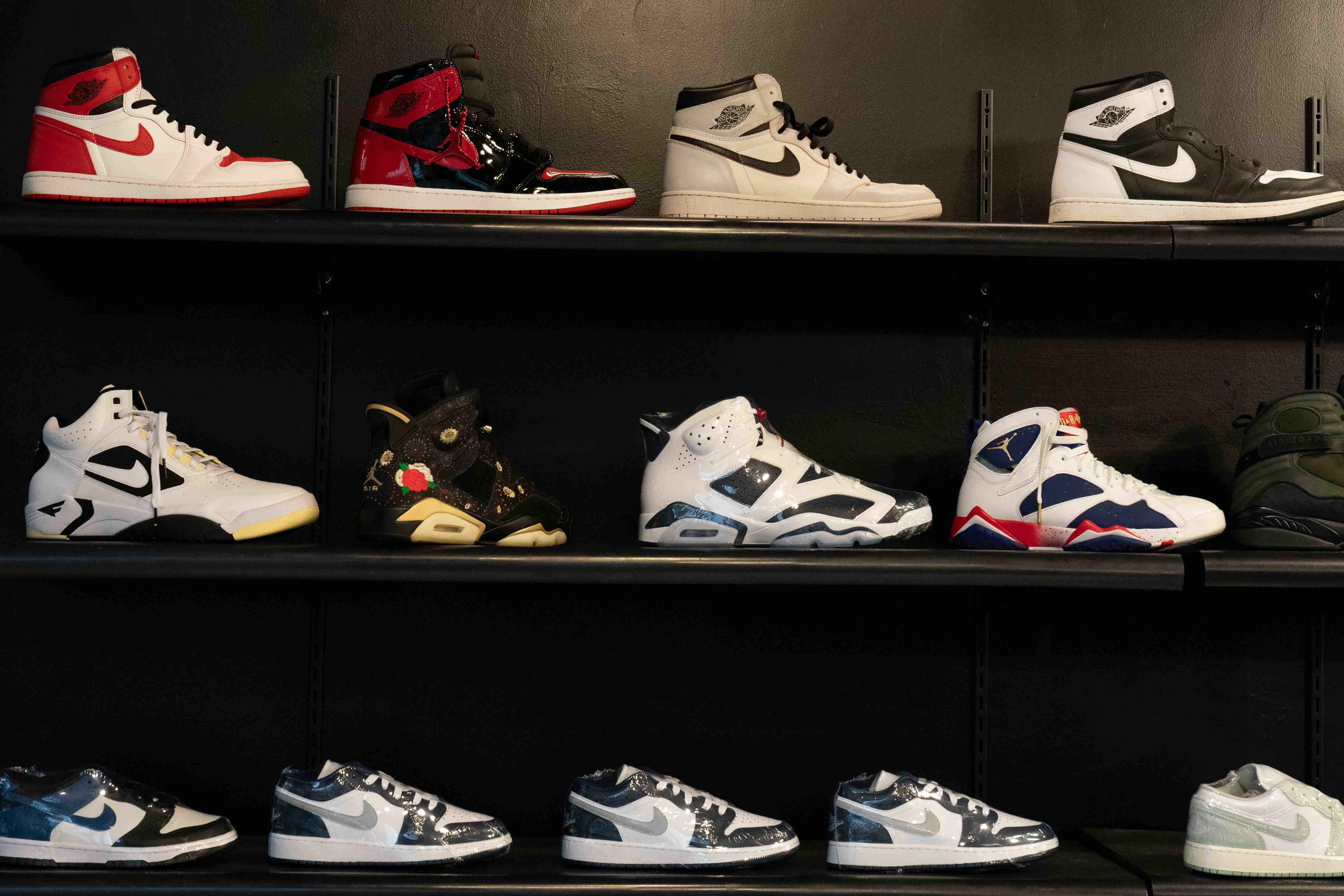 jordan 13 red and white footlocker