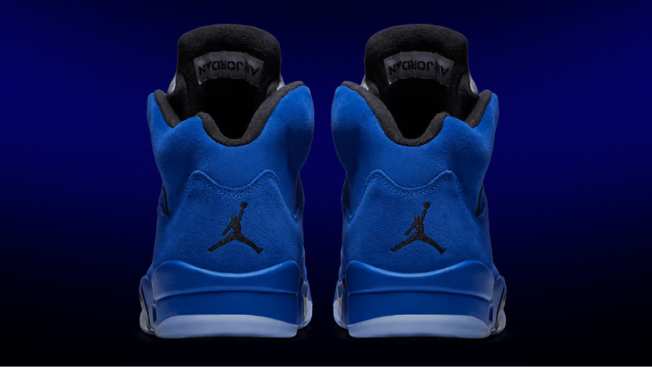 air jordan blue suede 5