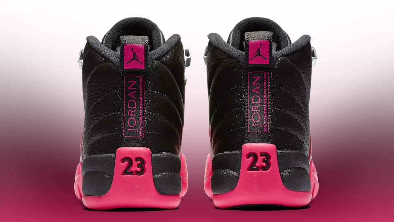 hot pink and black 12s