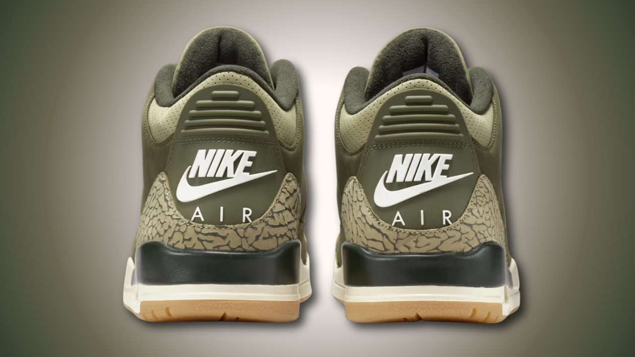 Air Jordan 3 Retro \'Family Affair\' Mens Retro Basketball Olive/Sail DN3707 202 Air Jordan 3 Retro Family Affair (GS) - DM0967-202 main image 4