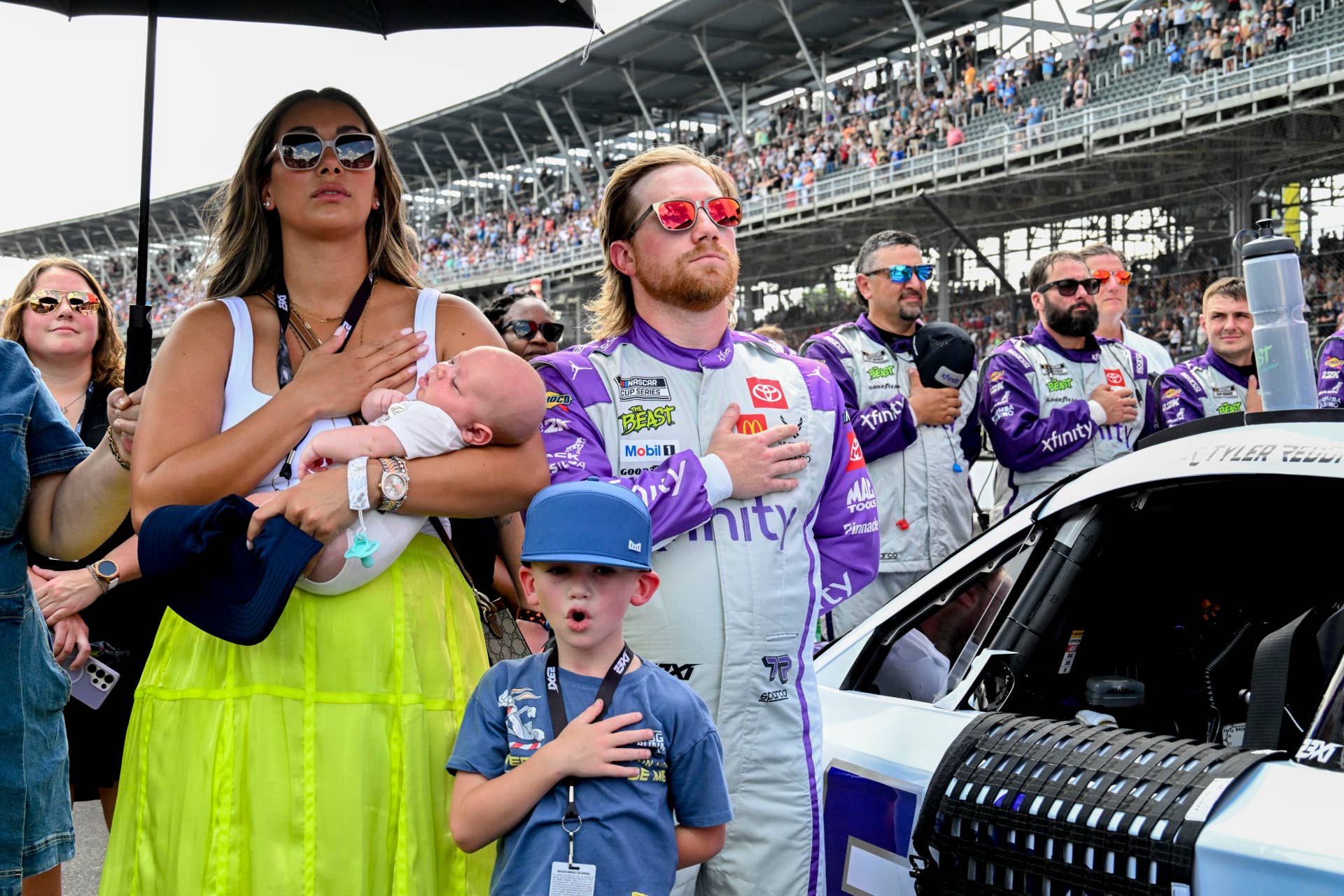 Tyler Reddick's Wife Shares Update After Son's Major Surgery - Athlon Sports