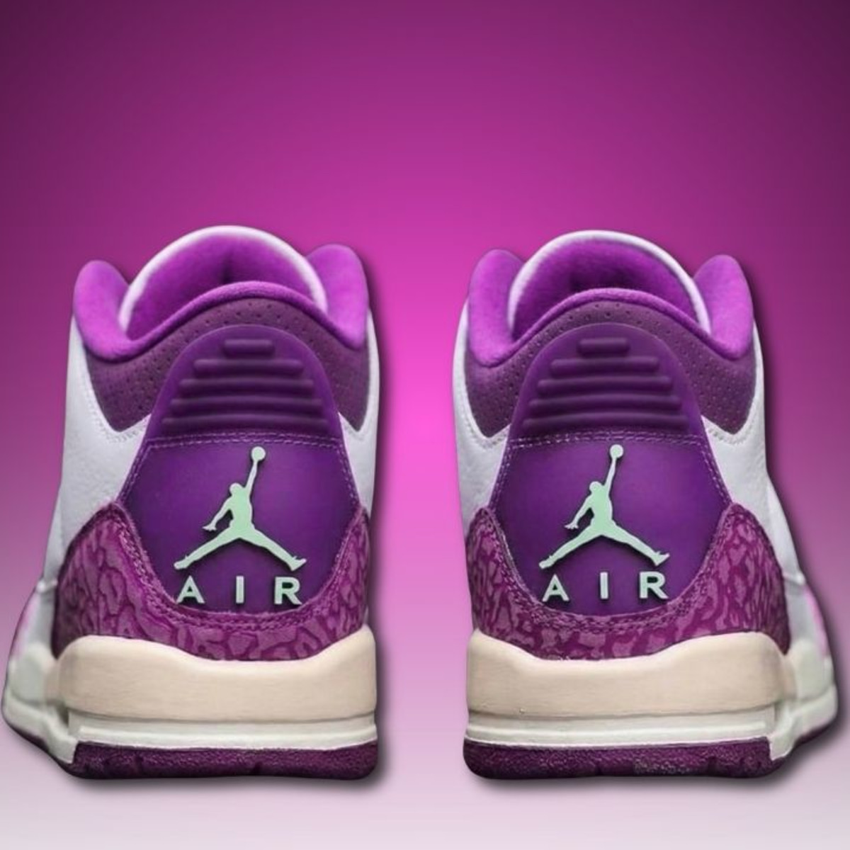 purple pink jordan 3