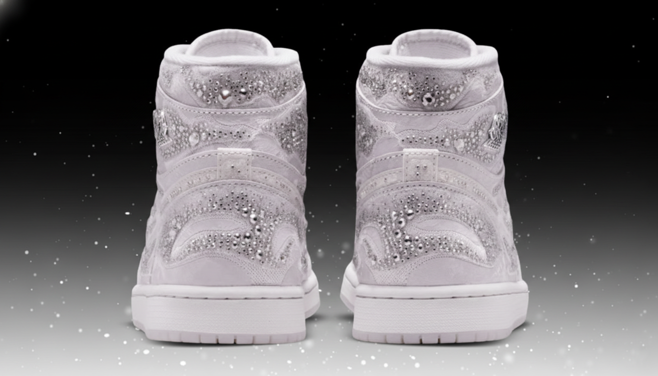Swarovski × Nike Women's Air Jordan 1 High OG "Vast Grey" Jordan 1 Retro High OG Swarovski Vast Grey (Women's) - HF6248-002 - US