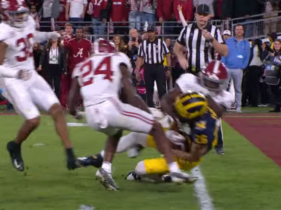Watch Michigan Was This Close to Losing Rose Bowl Game vs. Alabama on