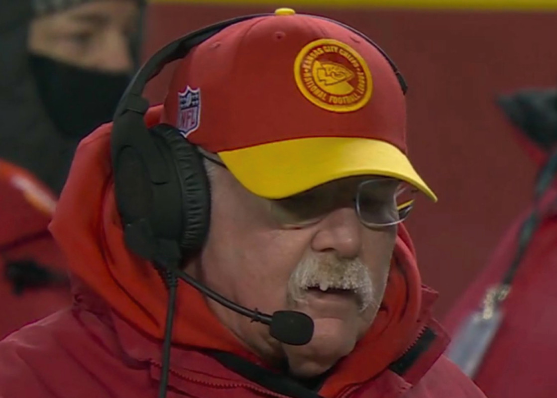 Andy Reid's Mustache Is Going Viral During DolphinsChiefs Playoff Game