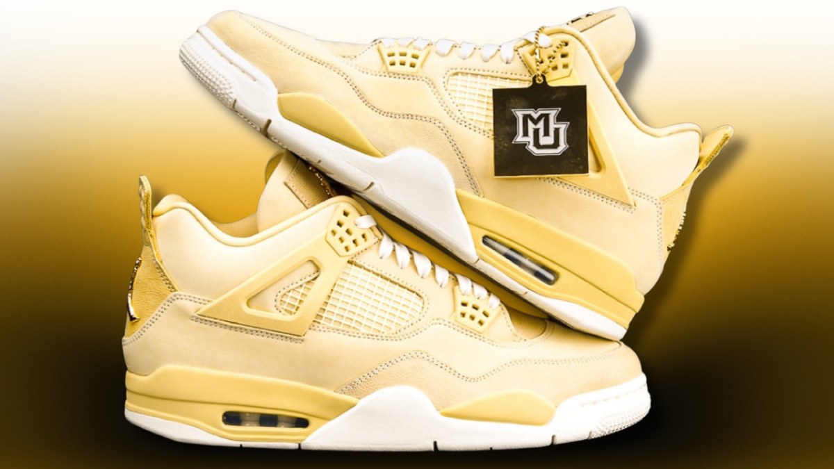 Air Jordan 4 'Marquette' PE at MJ's NASCAR Win