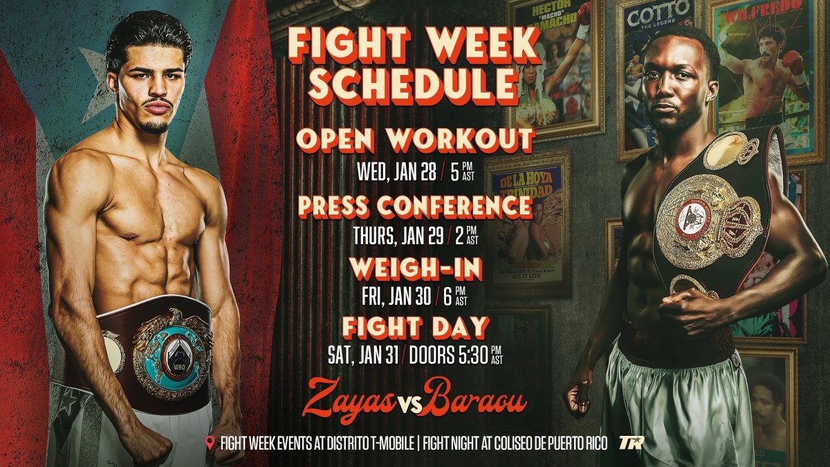 Xander Zayas vs. Abass Baraou Fight Card and Streaming Details Announced