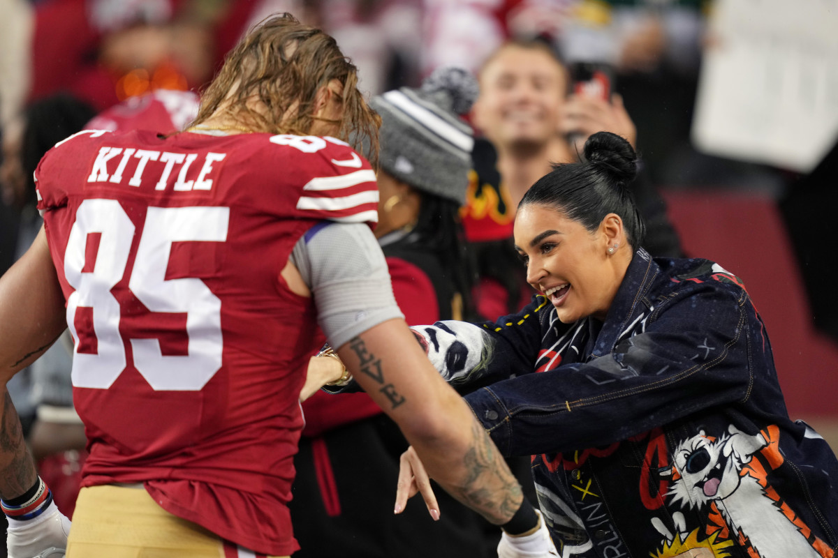 Fans React to Claire Kittle's Daring Outfit for 49ers-Seahawks