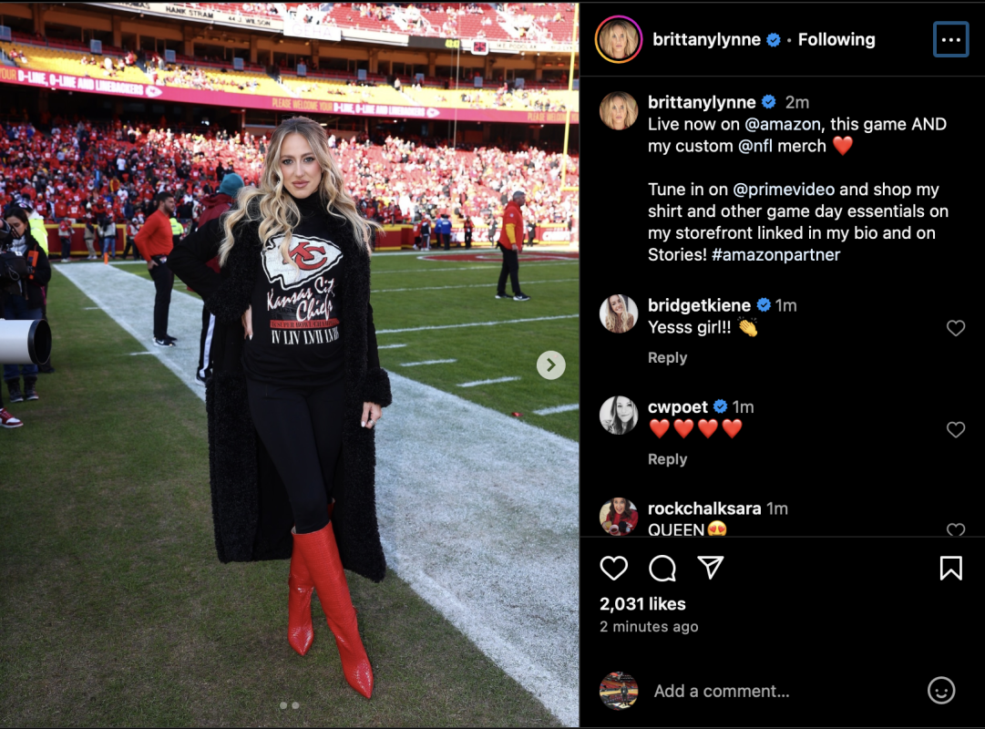 Brittany Mahomes' Outfit for Chiefs-Raiders Turned Heads on Friday