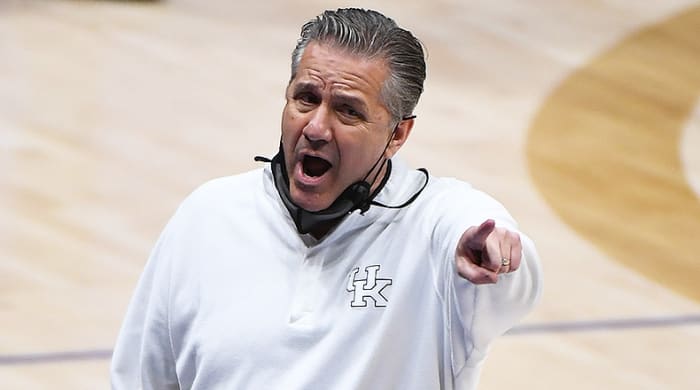 John Caliprai, Kentucky Wildcats Basketball during 2021 SEC Tournament