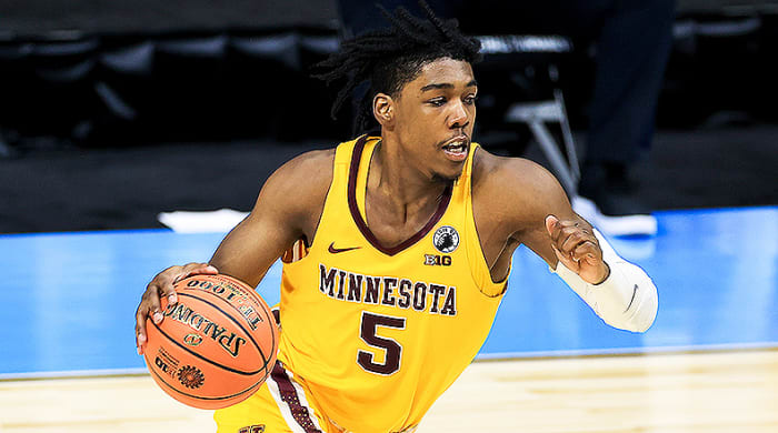 Marcus Carr, Minnesota Golden Gophers Basketball during 2021 Big Ten Tournament