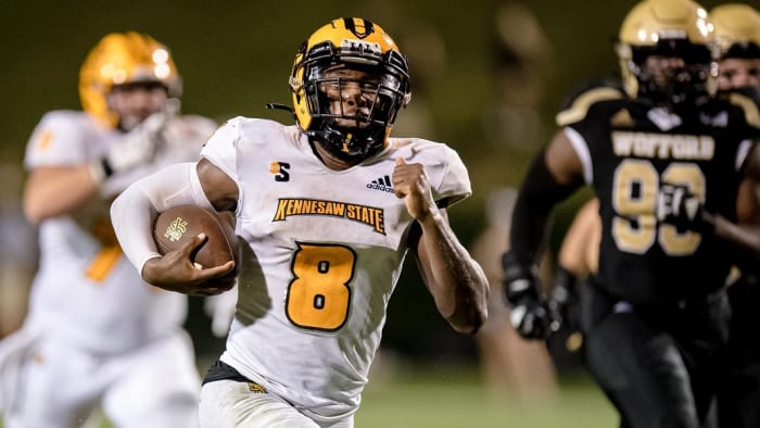 Kennesaw State sophomore quarterback Xavier Shepherd has been a leader all season long for the Owls who have a huge Big South matchup at North Carolina A&T on Saturday