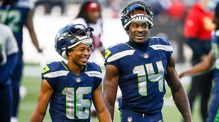 Tyler Lockett and DK Metcalf, Seattle Seahawks