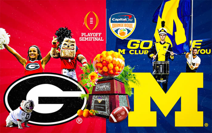 Georgia Bulldogs vs. Michigan Wolverines 2021 Capital One Orange Bowl/College Football Playoff Semifinal