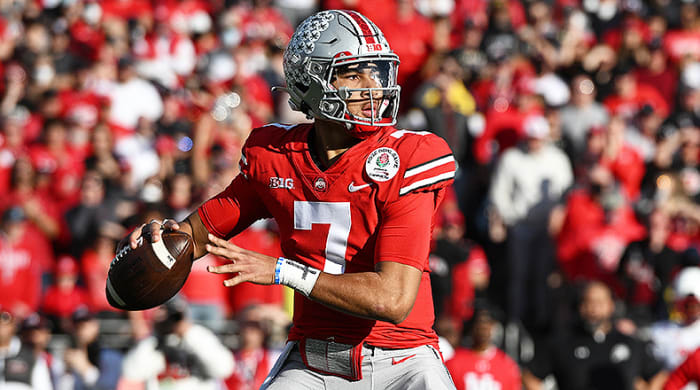C.J. Stroud, Ohio State Buckeyes in 2022 Rose Bowl vs. Utah Utes