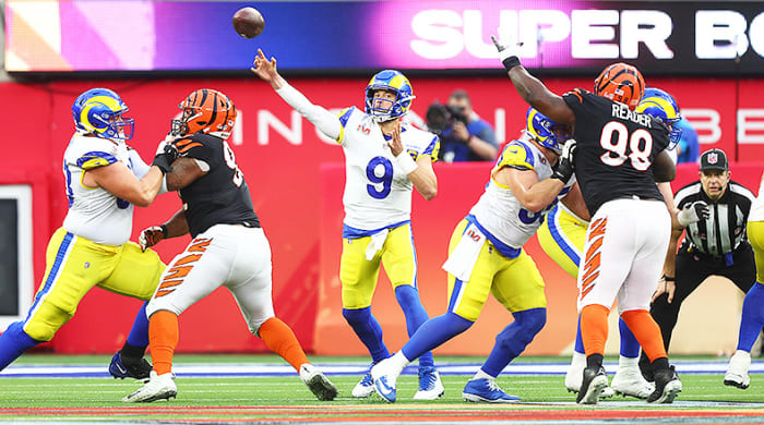 Matthew Stafford, Los Angeles Rams in Super Bowl LVI on Feb. 13, 2022