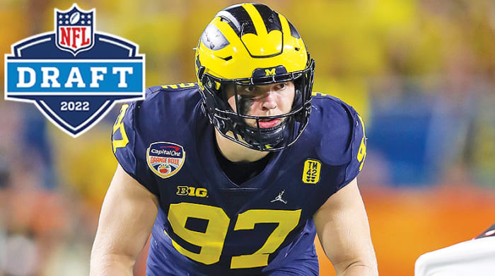 Aidan Hutchinson, DE, Michigan Wolverines, 2022 NFL Draft