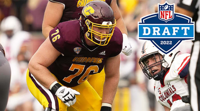 Bernhard Raimann, OT, Central Michigan Chippewas, 2022 NFL Draft