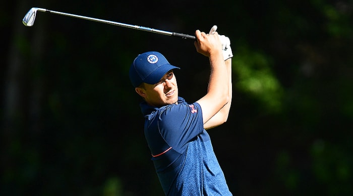 Jordan Spieth at the PAG Tour's 2022 Genesis Invitational