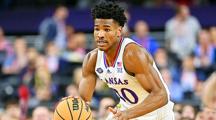 Ochai Agbaji, Kansas Jayhawks in 2022 NCAA Tournament Final Four