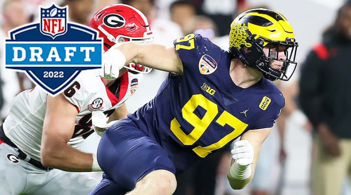 Aidan Hutchinson, DE, Michigan Wolverines, 2022 NFL Draft