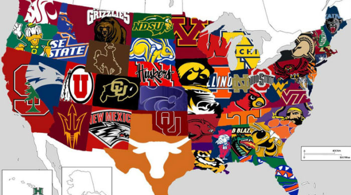 Reddit Voters Pick the Most Popular College Football Team in Each State ...