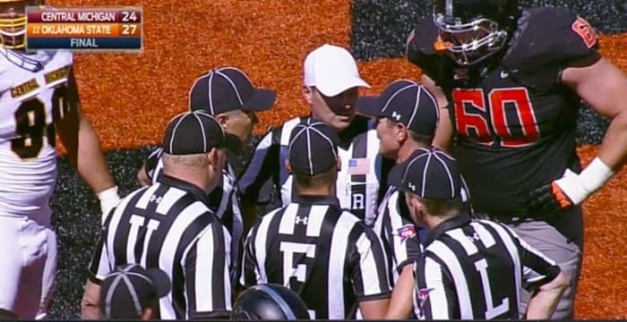 Central Michigan Chippewas vs. Oklahoma State Cowboys on Sept. 10, 2016