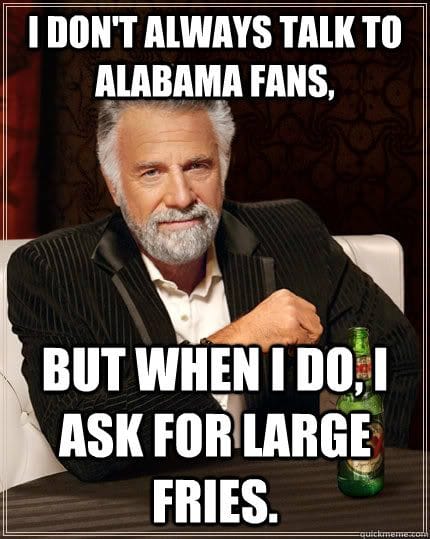 10 Funniest Alabama Football Memes of All Time - AthlonSports.com ...