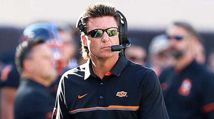 Oklahoma State Cowboys head coach Mike Gundy