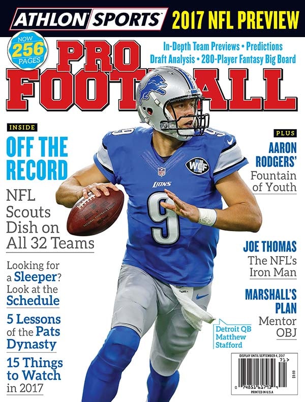 Athlon Sports’ 2017 NFL Preview Magazine Covers