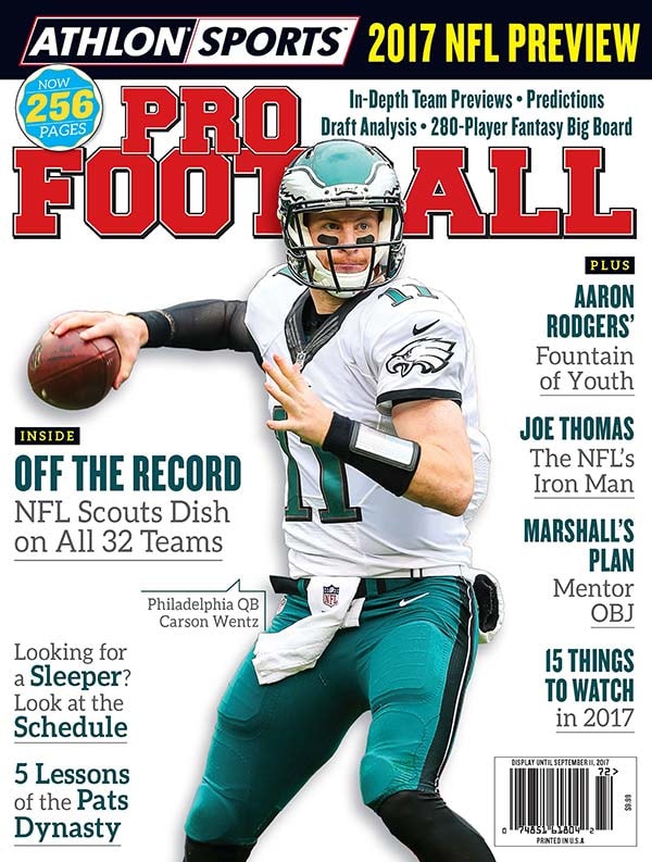 Athlon Sports 2017 Nfl Preview Magazine Covers Expert Predictions Picks 7642