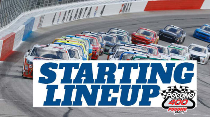 NASCAR Starting Lineup for Sunday's Pocono 400 at Pocono Raceway