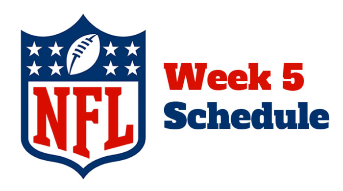 NFL Week 5 Schedule 2022 - AthlonSports.com | Expert Predictions, Picks, and Previews