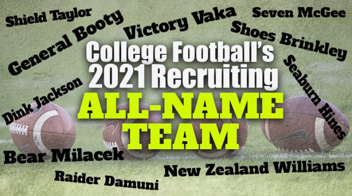 College Footballs 2021 Recruiting All Name Team Athlon Sports 7989