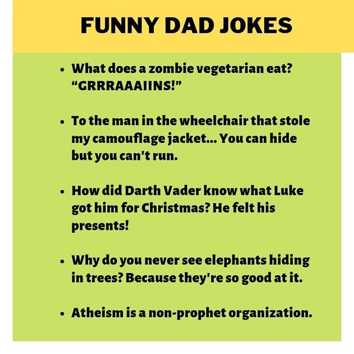 70 Best "Dad Jokes" for 2021 Athlon Sports