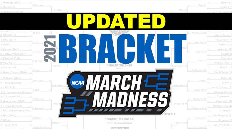 NCAA Tournament Bracket for March Madness 2021: Updated and Printable ...