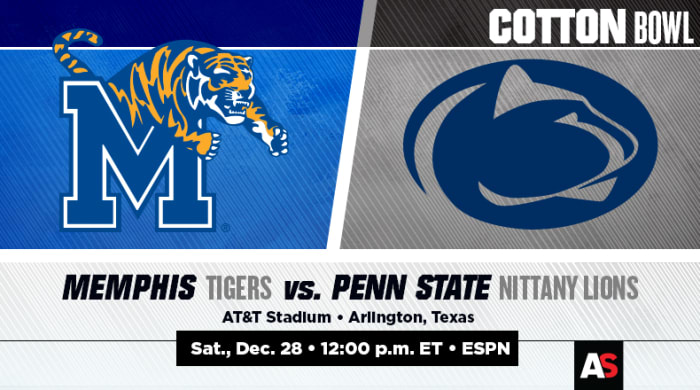 Cotton Bowl Prediction and Preview: Memphis vs. Penn State - Athlon Sports