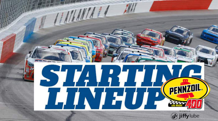 Nascar Starting Lineup For Sundays Pennzoil 400 At Las Vegas Motor