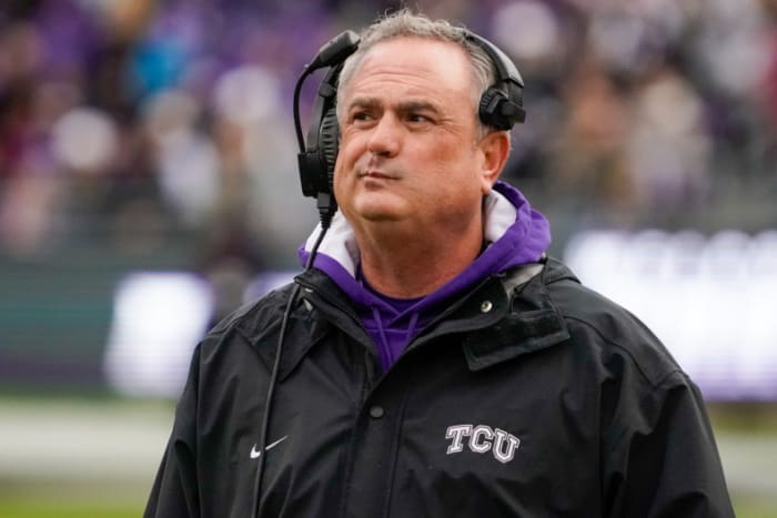 TCU head coach Sonny Dykes