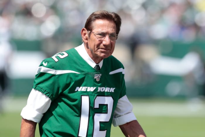 Former Jets quarterback Joe Namath.