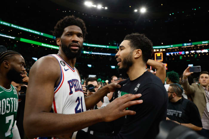 Celtics 76ers Old Joel Embiid Quote Went Viral After Game 7 Blowout Loss Athlon Sports