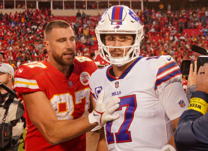 Josh Allen Takes Playful 3-word Shot At Travis Kelce’s Failed Taylor 