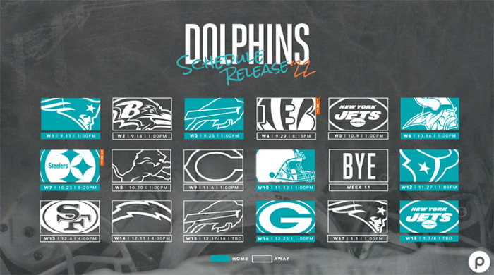 Miami Dolphins Schedule 2022 - Athlon Sports