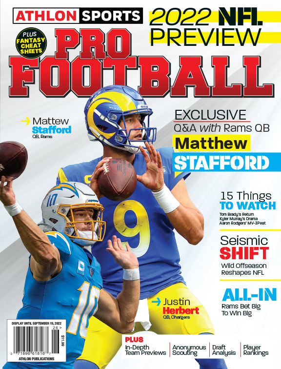 Athlon Sports 2022 NFL Preview Magazine (Los Angeles Chargers/Los Angeles Rams)