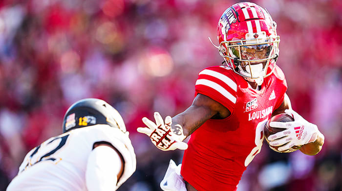 Michael Jefferson, Louisiana Ragin' Cajuns Football in 2021 Sun Belt Championship vs. Appalachian State Mountaineers.