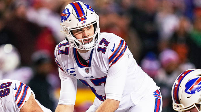 Josh Allen, Buffalo Bills in AFC Divisional Playoff game vs. Kansas City Chiefs on Jan. 23, 2022