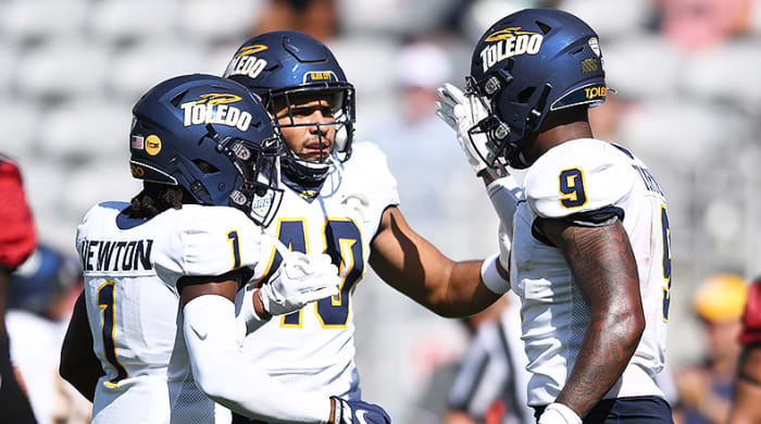 Jerjuan Newton, Lenny Kuhl, Jamal Turner, Toledo Rockets Football