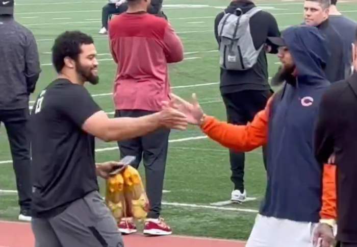 Caleb Williams' Bold Message For Bears WR Keenan Allen At USC Pro Day ...