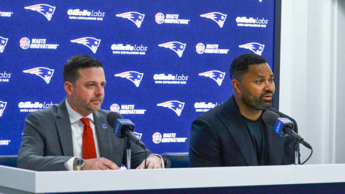 New England Patriots Eliot Wolf, Jerod Mayo Declare Drake Maye ‘Player ...