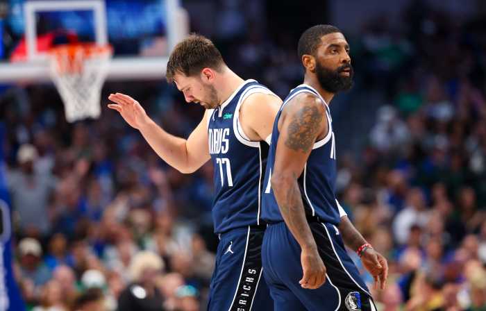 Luka Doncic And Kyrie Irving Moment Goes Viral Before Mavericks-Thunder ...